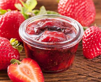 Confiture de fraises au micro-ondes