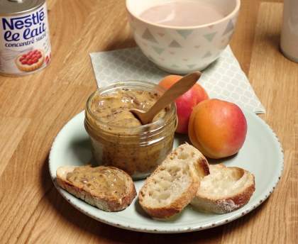 Confiture de lait aux copeaux de chocolat