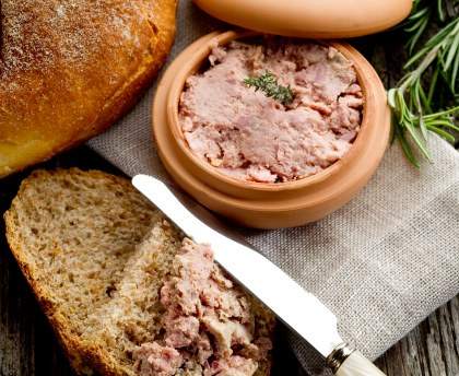 Conserve de pâté de faisan