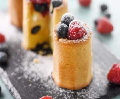 Cookie shot façon tarte aux fruits rouges
