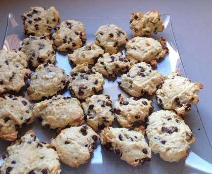 Cookies à la noix de coco et aux amandes éffilées