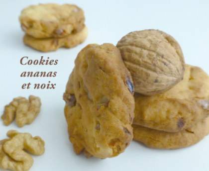 Cookies ananas et noix