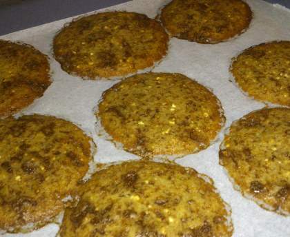 cookies au pralin et chocolat