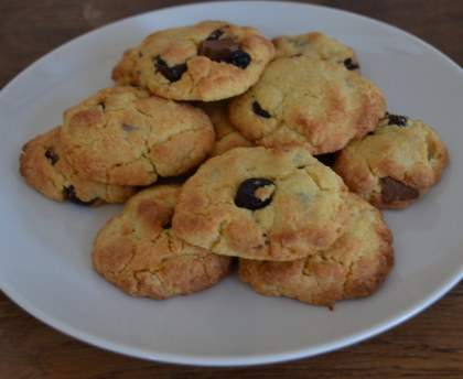 Cookies aux cranberries et au chocolat au lait