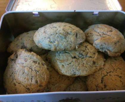 Cookies aux framboises et pépites de chocolat