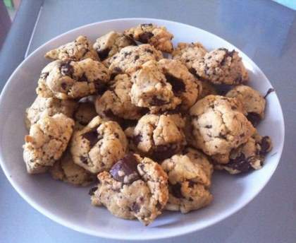 Cookies aux pépites de chocolat et beurre de cacahuète