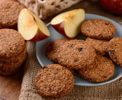 Cookies aux pommes et son d'avoine