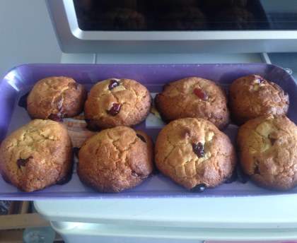 Cookies chocolat blanc et fruits rouges
