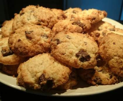 Cookies chocolat-noix de coco