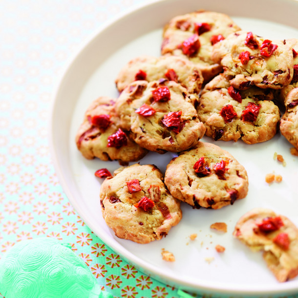 Cookies d’endives et tomates séchées