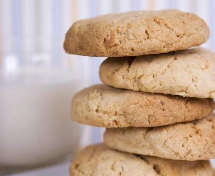 Cookies divins au beurre de cacahuètes et amandes effilées
