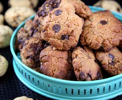 Cookies pépites chocolat & beurre de cacahuètes de Mrs Gourmandise