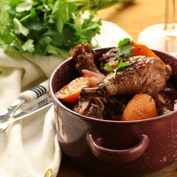 Coq au vin de chanturgue