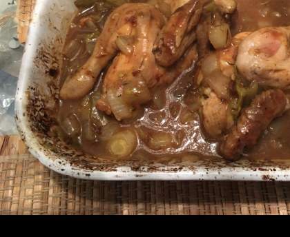 Coquelets à la bière et aux endives