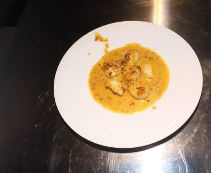 Coquilles Saint Jacques safranées
