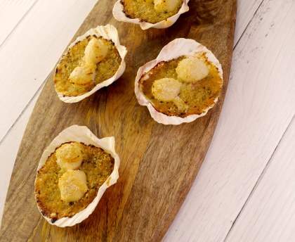 Coquilles St Jacques à la Bretonne