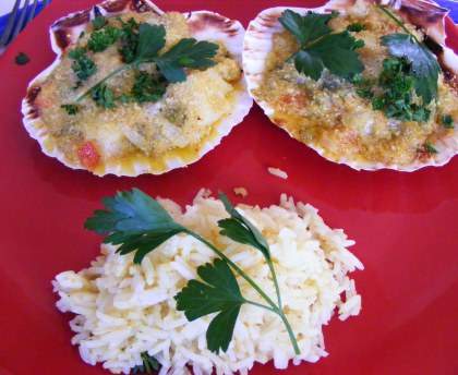 coquilles st jacques au curry