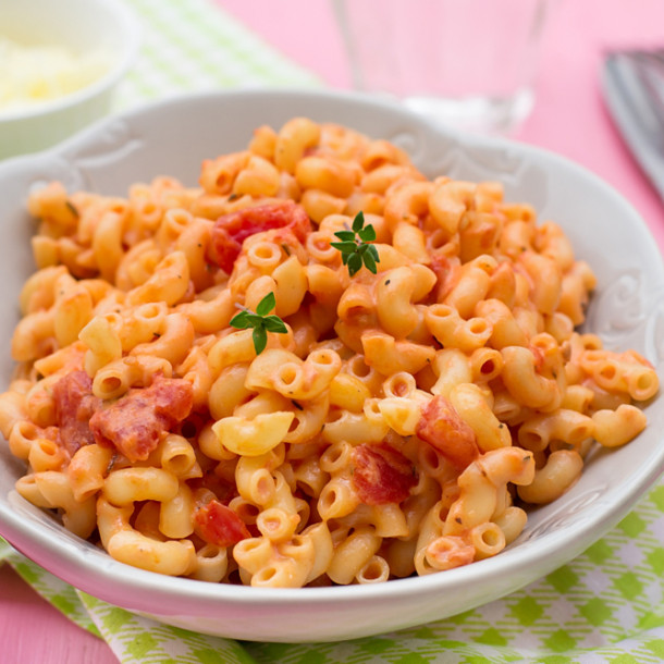 Coquillettes aux knackis au Cookeo