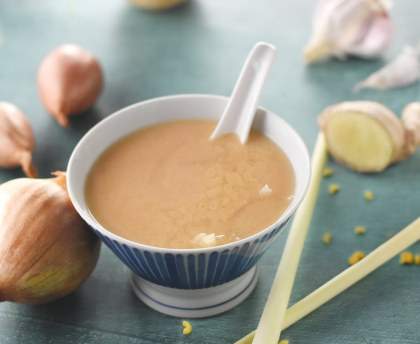 Coquillettes en bouillon thaï