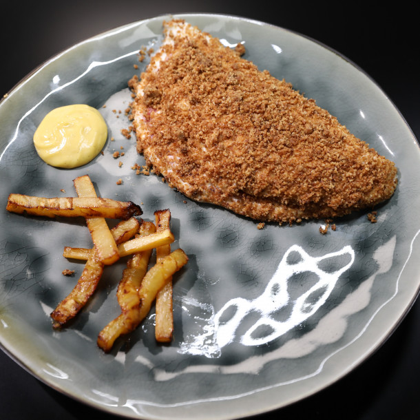 Cordon bleu et frites