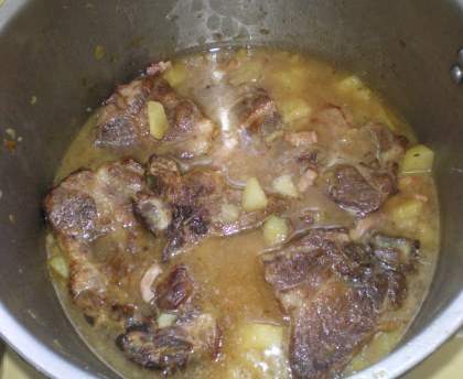Côtes de porc en ragoût