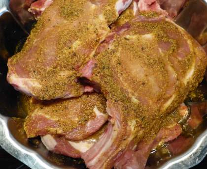 Côtes de porc marinées au barbecue