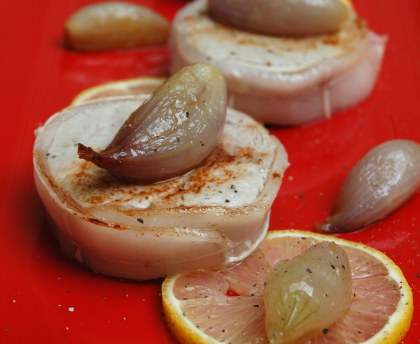Côtes de veau au citron et à l'échalote