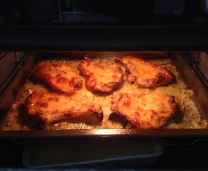 Côtes de veau gratinées