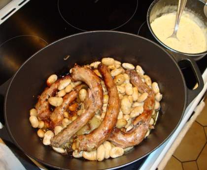 Cou de dinde aux haricots de Soissons à la picarde