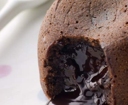 Coulant tiède au chocolat