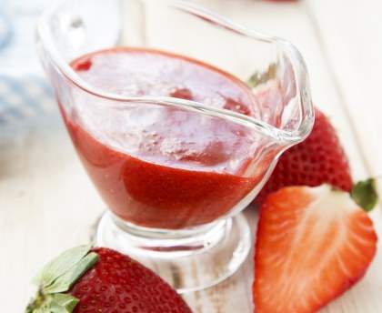 Coulis fraise sans eau !