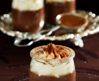 Coupe de crème au chocolat et ses surprises