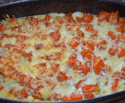 Courge gratinée façon exotique