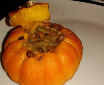 Courge Jack be little farcie lentilles/petits légumes