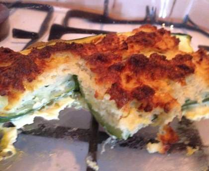 COURGETTE FARCIE AU COLIN