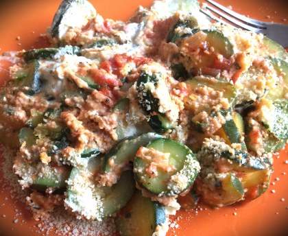 Courgettes au Boursin