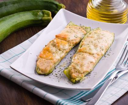 Courgettes au chèvre et aux épices