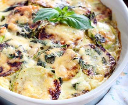 Courgettes au jambon