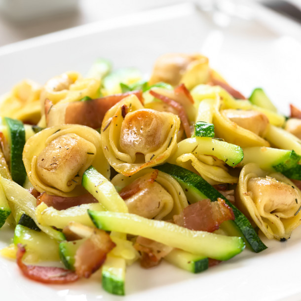 Courgettes et lardons au Cookeo