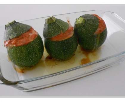 Courgettes farcies au thon et fromage de chèvre