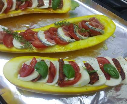 Courgettes farcies colorées et originales