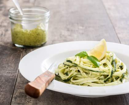 Courgettes marinées au citron
