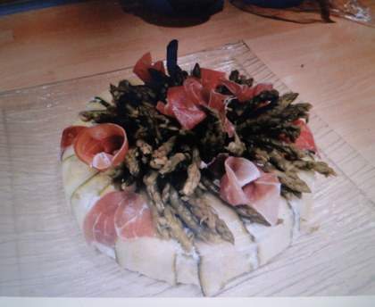 Couronne de courgettes au chèvre