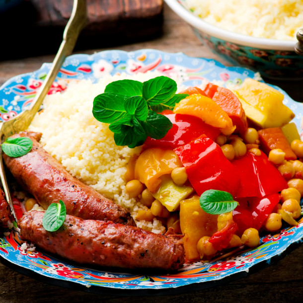 Couscous à la saucisse italienne