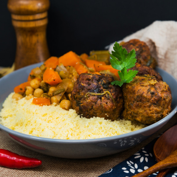 Couscous aux boulettes et kefta