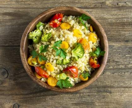 Couscous aux légumes verts