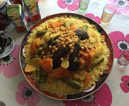 Couscous aux nombreux légumes