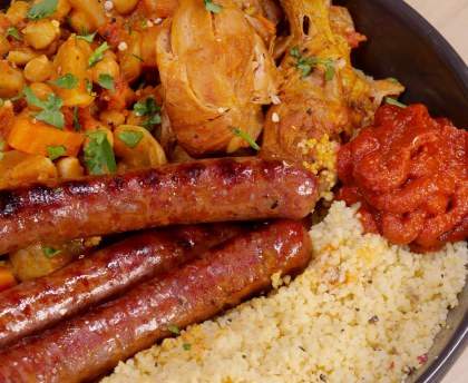 Couscous poulet et merguez facile