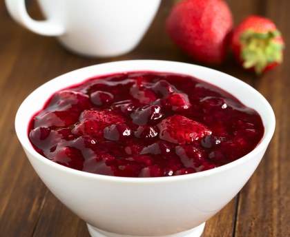 crème aux fruits rouges