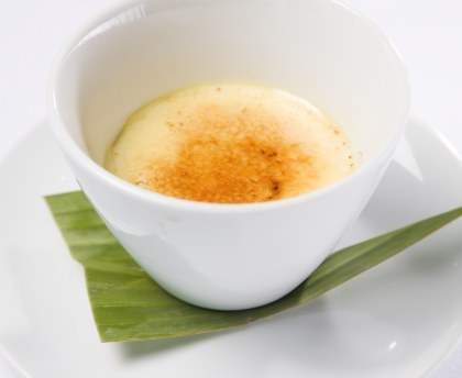 Crème aux oeufs à la vanille